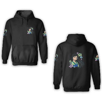 Discover Disney Princess - Mulan Flowers Zip 3D Hoodies