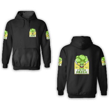 Discover Funny Broccoli So Fresh Broccoli Gift Vegetable Joke 3D Hoodies