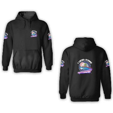 Discover Aliens I Need Space Funny Alien Astronomy Science 3D Hoodies