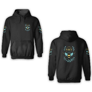 Discover Bee Beekeeping Modern French Queen Bee for Beekeeping Bee Lovers Beekeeper 3D Hoodies