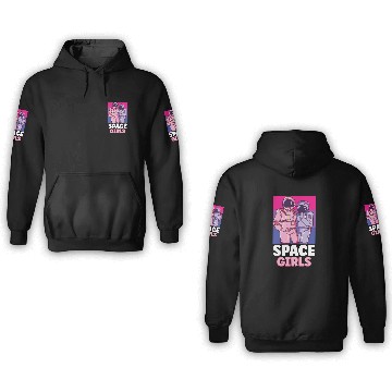 Discover Astronauts Astronomy Solar System Outer Space Kids 5 3D Hoodies