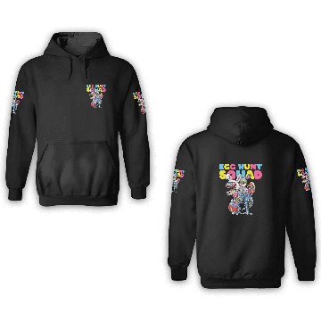 Discover Dinosaur Dino Funny Egg Hunt Squad Easter Bunny Dinosaur 3D Hoodies