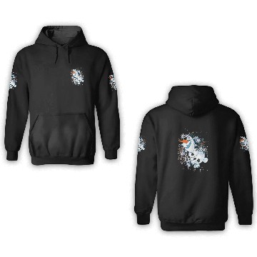 Discover disney frozens olaf dancing in snowflakes graphic 3D Hoodies