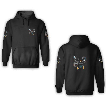 Discover Beer Brewing Schematic Craft Beer Lover Ferment Alcohol 3D Hoodies