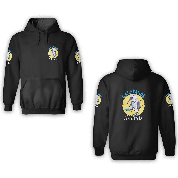 Discover Galapagos Islands Seabird Blue Footed Booby Bird 3D Hoodies