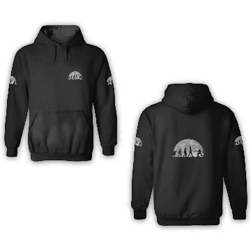 Discover Skiing Ski Evolution Moon Winter Sports Snowboard 3D Hoodies