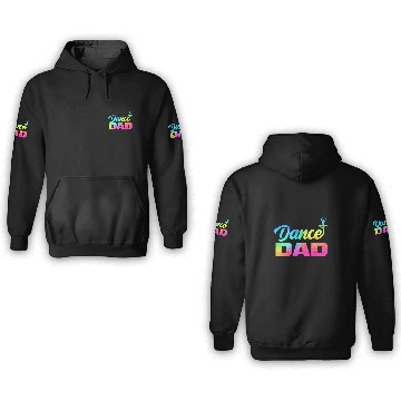 Discover Multicolor Retro Dance Dad 3D Hoodies