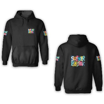 Discover Retro Summer Break Leopard Lightning Funny Family Vacation 3D Hoodies