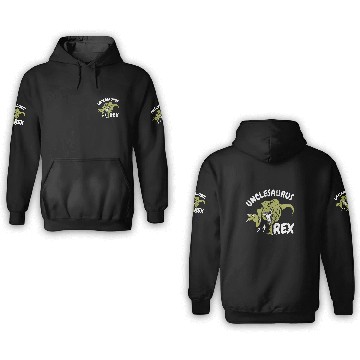 Discover Dinosaur Dino Mens Unclesaurus Rex Dinosaur Paleontologist Uncle Trex 3D Hoodies