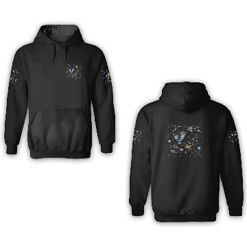 Discover Disney Wall-E & Eve In Space 3D Hoodies