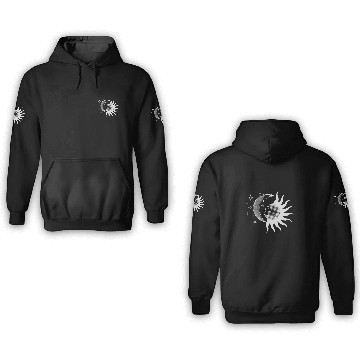 Discover vintages Sun And Moon Celestial Spirituality 3D Hoodies