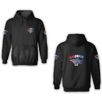 Discover Ocean Shark AMERICA EAT THE RICH SHARK ATTACH 3D Hoodies