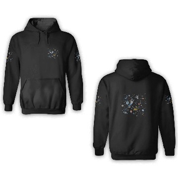 Discover Disney Pixar Wall-E Eve In Space 3D Hoodies