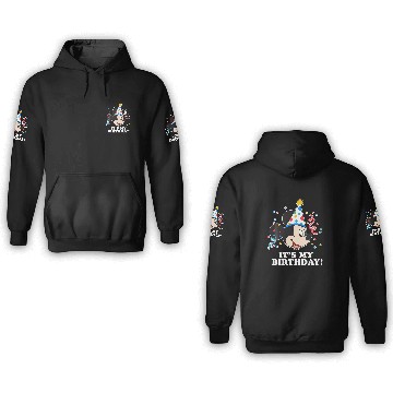 Discover Disney Mickey Mouse Its My Birthday 3D Hoodies