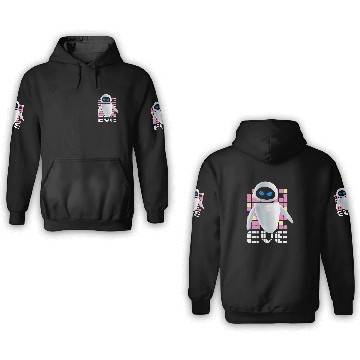 Discover Disney Pixar Wall-E Geometric Eve 3D Hoodies