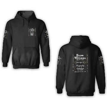 Discover Evan Williams Bourbon Whiskey Logo 3D 3D Hoodies