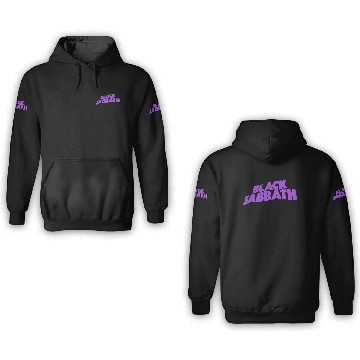 Discover Black Sabbath Purple Logo 3D Hoodies