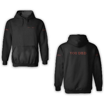Discover YOU DIED Bloodborne Dark Souls Zip 3D Hoodies