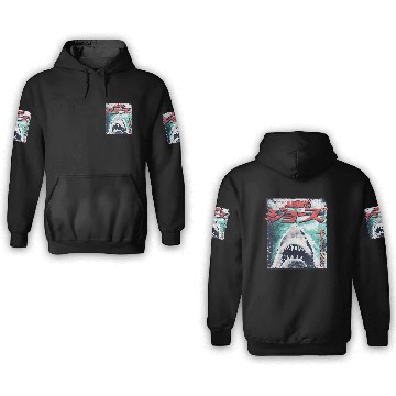 Discover Jaws Japanese Cool Vintage 3D Hoodies