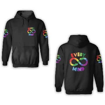Discover Colorful Neurodiversity 3D Hoodies