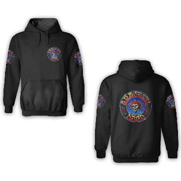 Discover Black The Grateful Dead Bertha Circle Official 3D Hoodies 3D Hoodies