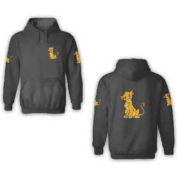 Discover Disney The Lion King Young Simba Sitting Up 3D Hoodies