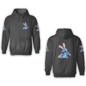 Discover Disney Stitch with Easter Bunny Tank Top 3D Hoodies