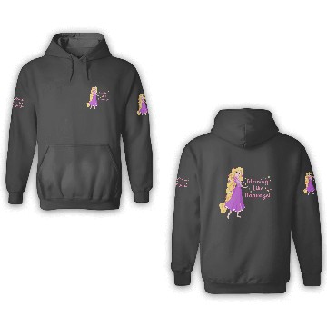 Discover Disney Princess Glowing Like Rapunzel 3D Hoodies