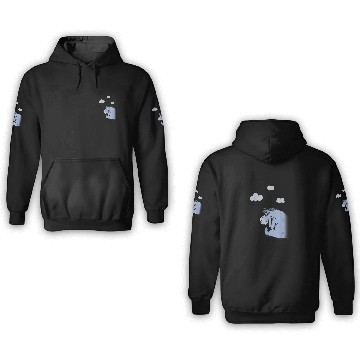 Discover Disney Winnie The Pooh Eeyore In The Clouds 3D Hoodies