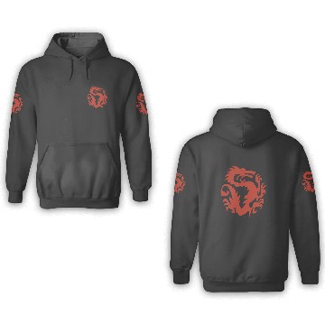 Discover Disney Mulan Red Dragon Emblem Graphic 3D Hoodies