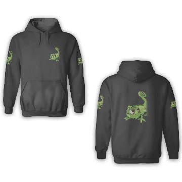 Discover Kids Disney Tangled Pascal Adorable Chameleon Color Sketch Icon 3D Hoodies
