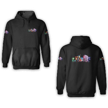 Discover Disneyss And Pixarss Inside Out 2 Emotions Group All Together 3D Hoodies