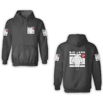Discover Disney Big Hero 6 Baymax All White Flag 3D Hoodies