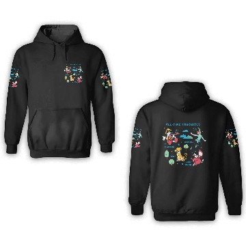 Discover Disney Vintage Peter Pan, Pinocchio, Simba & White Rabbit 3D Hoodies