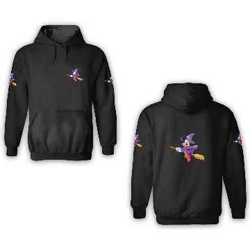 Discover Disneys halloween minnie witch raglan baseball Hawaiians 3D Hoodies