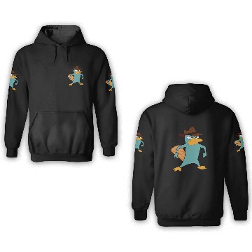 Discover Disney Phineas And Ferb Perry The Platypus Brave Stance Baseball Tees 3D Hoodies
