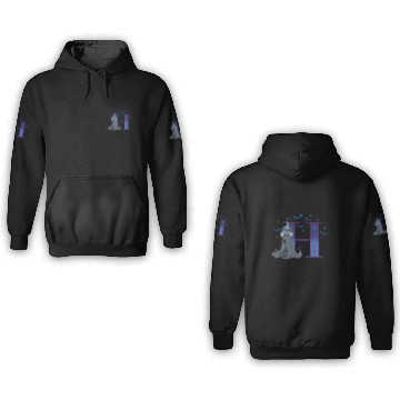 Discover Disney Villains Alphabet Monogram Letter H For Hades 3D Hoodies