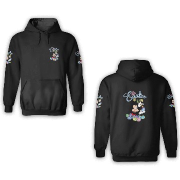 Discover Disney Mickey Mouse Easter Fun Painting Eggs 3D Hoodies
