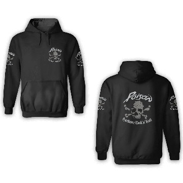 Discover Poison Hardcore Rock n Roll 3D Hoodies