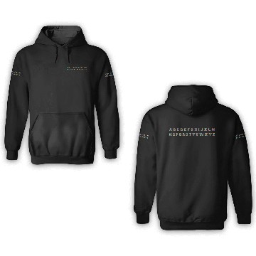 Discover Psychedelic Alphabet 3D Hoodies