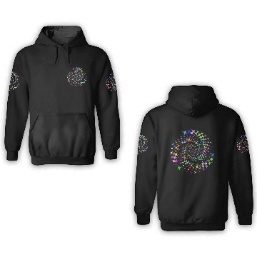 Discover Prismatic Starburst Vortex 3D Hoodies