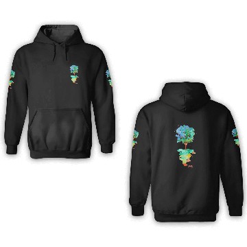 Discover Rainbow Tree 3D Hoodies