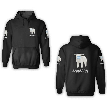 Discover Sheep with mask . 3D Hoodies 3D Hoodies