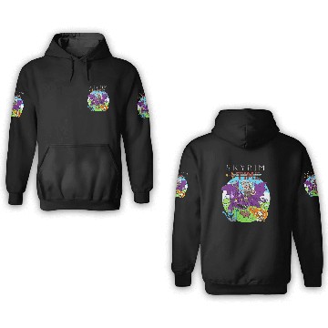 Discover Skyrim Time 3D Hoodies