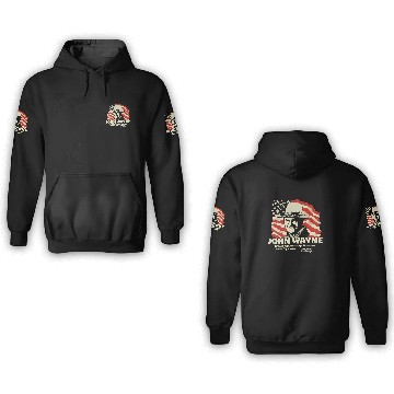 Discover John Wayne- Wave The Flag 3D Hoodies
