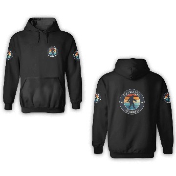 Discover Bowman Lake Montana Sasquatch Souvenir 3D Hoodies