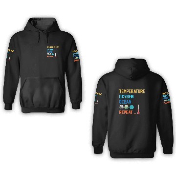 Discover Terraforming Mars Temperature 3D Hoodies