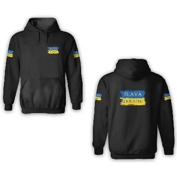 Discover Slava Ukraini Ukraine Flag 3D Hoodies