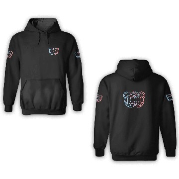Discover Radiohead Logo Dizzy Glitch - Radiohead - 3D Hoodies