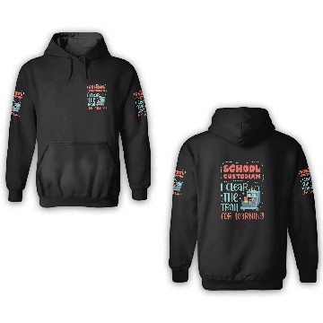 Discover School Custodian I Clear the Trail for Learning Custodial 1 Baseball Tees 3D Hoodies